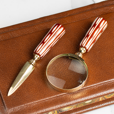 Ross London Magnifier and Letter Knife Gift Set