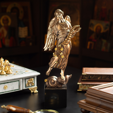Bronze sculpture with gilding "Generous Angel" (42 cm)