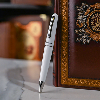 Elmo resin and stainless steel ballpoint pen by Montegrappa