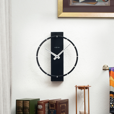 Universal Wall & Table Clock by NexTime 2-in-1: Wall and Table Silent Clock (black)