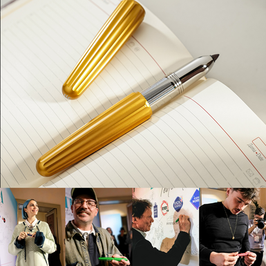 Marker Yel firmy Montegrappa ze stali nierdzewnej i anodowanego aluminium