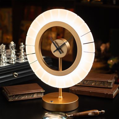 Circle desk lamp-clock by NexTime