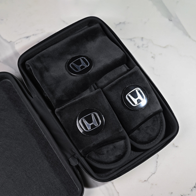 Men's gift set of slippers and a case "Honda"