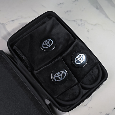 Men's gift set of slippers and a case "Toyota"