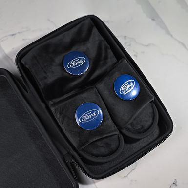 Men's gift set of slippers and a case "Ford"