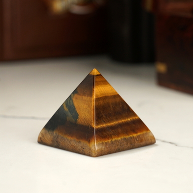 Tiger's Eye Pyramid "Wildness" by Stone Art Designe (64 g)