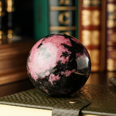 Rhodonite ball Rode from Stone Art Designe (775 g)