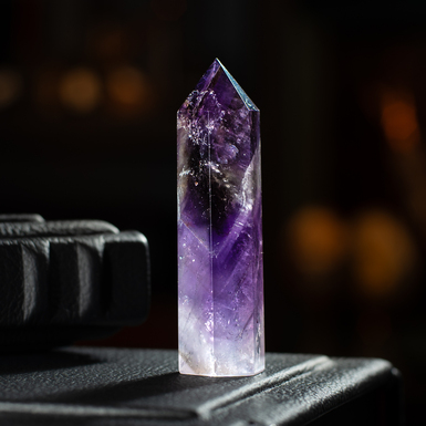 Amethyst obelisk "Lilac" by Stone Art Designe (52 g)