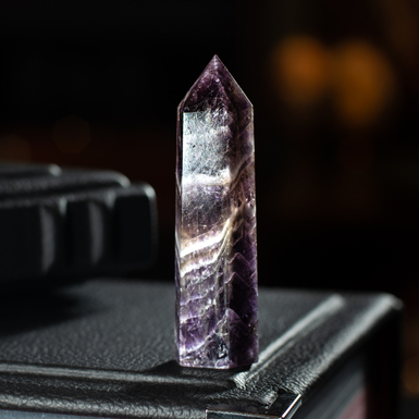 Amethyst obelisk "Galaxy" by Stone Art Designe (52 g)