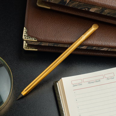 Anodized aluminum fountain pen "Gold" by Belito