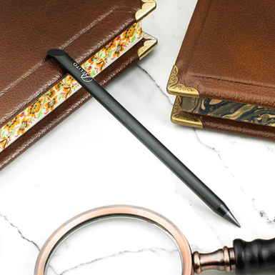 Anodized aluminum fountain pen "Black" by Belito