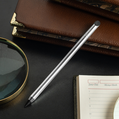 Anodized aluminum fountain pen "Grey" by Belito