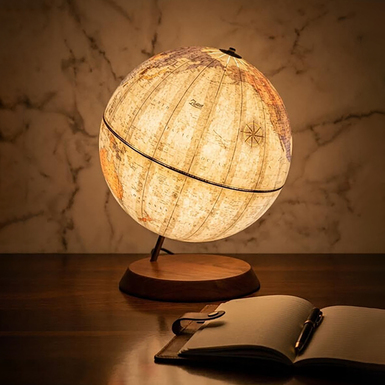 Illuminated table globe with political map "Luminous" by Zoffoli Srl