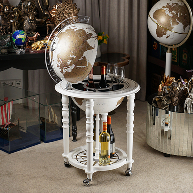 Interior globe bar (height 93 cm) "Old Italy" by Zoffoli Srl