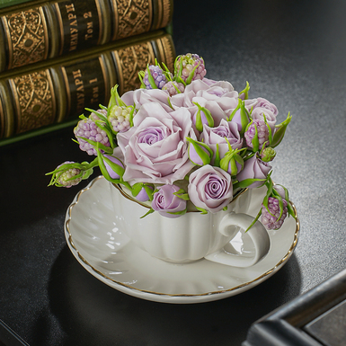 Cold porcelain flowers "Roses" by Flora Moderling