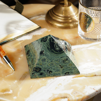 Jasper Pyramid "Astra" by Stone Art Designe (937 g)