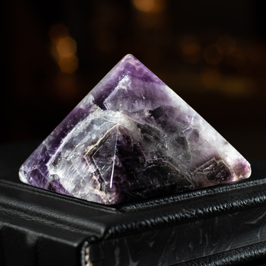 Galaxy Amethyst Pyramid by Stone Art Designe (364 g)