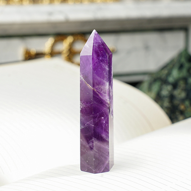 Amethyst Siren Obelisk by Stone Art Designe (49 g)