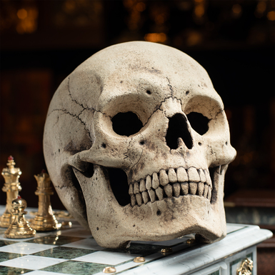 Decorative clay skull "Whisper of Eternity"