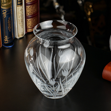Crystal vase "Petal" from Royal Buckingham, Great Britain