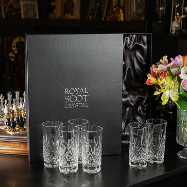PaSet of crystal glasses "Veridian" (6 pcs) from Royal Buckingham, Great Britain