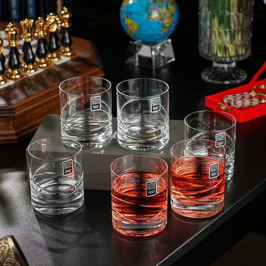 PaSet of crystal glasses "Silven" (6 pcs) from Royal Buckingham, Great Britain