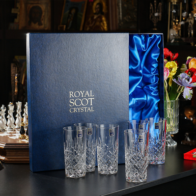 PaSet of crystal glasses "Altezza" (6 pcs) from Royal Buckingham, Great Britain