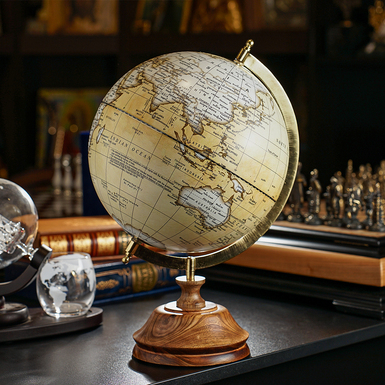 Decorative globe "Sphere" on a wooden base from ITALFAMA