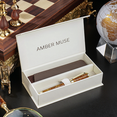 Gold-plated pen "Diplomat" by Amber Muse