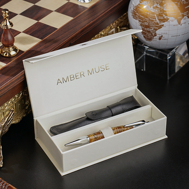 Amber pen "Monarch" by Amber Muse