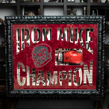 Boxer Mike Tyson autograph "Iron Mike Champion"