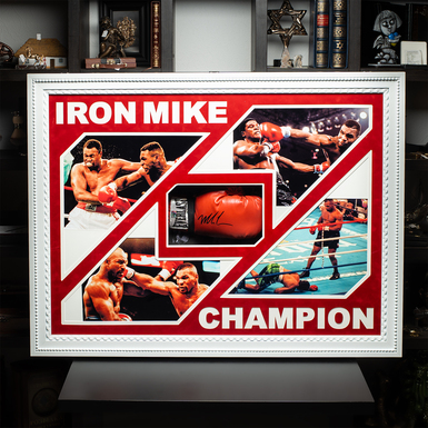 Boxer Mike Tyson's autograph "Iron Mike Champion"