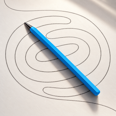 Bright Blue anodized aluminum fountain pen from Belito