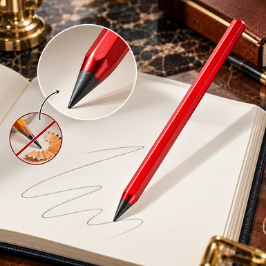 Bright Red anodized aluminum fountain pen from Belito