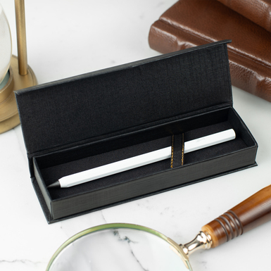 White anodized aluminum fountain pen from Belito