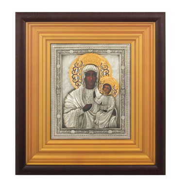 The Czestochowa Icon of the Mother of God with gilding and silvering