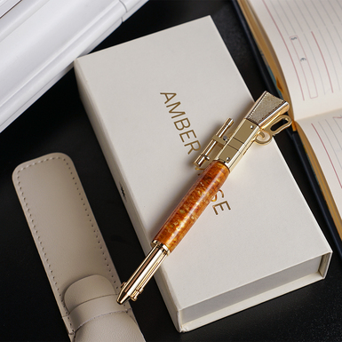 Amber pen "Caliber" by Amber Muse