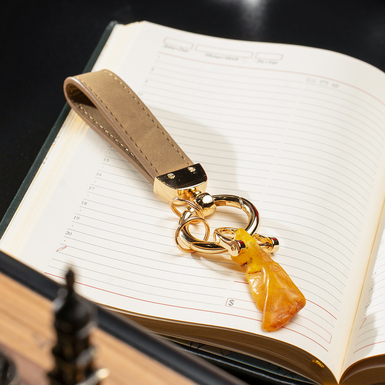 "Aristocrat" Amber Keychain