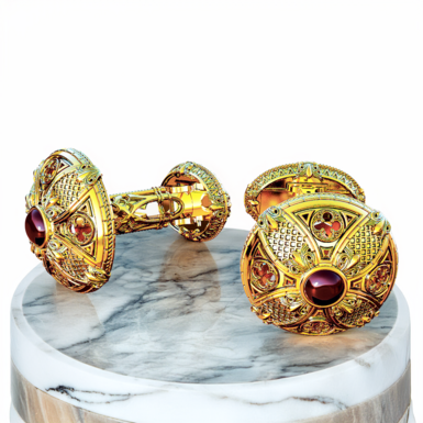 Cuff links "Gothic gold" by Moray