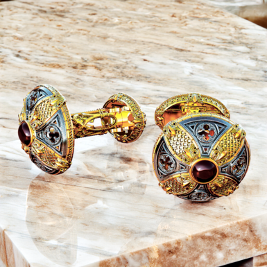 Cuff links "Gothic gold premium" by Moray