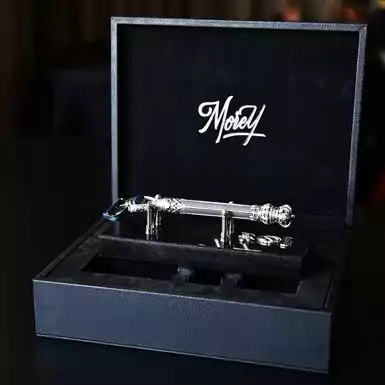 Razor "Gothic" by Moray, silver, handmade