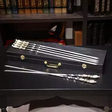 Eagles with trident set in a case