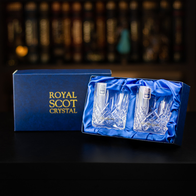 Crystal glasses for whiskey «Capella» from Royal Buckingham (2 pcs), Great Britain
