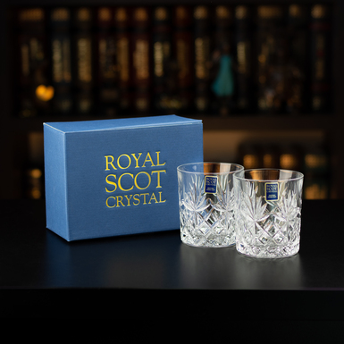 Crystal glasses for whiskey «Veritate» from Royal Buckingham, Great Britain